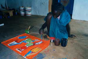 peinture petite africaine