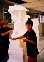 sculpture en polystyrene